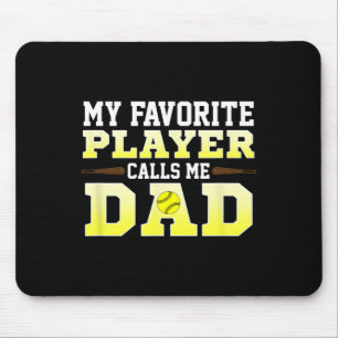 Herren Mein Lieblingsspieler nennt mich Dad Softll Mousepad