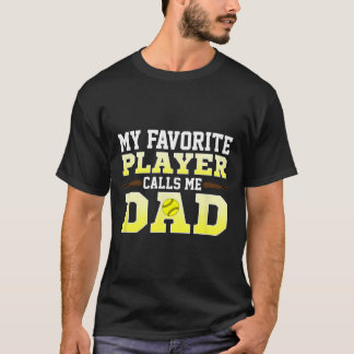 Herren Mein Lieblingsspieler nennt mich Dad Softll T-Shirt