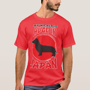 Herren Mein Wiener ist riesig in Japan Hilarious D T-Shirt