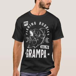 Herren Meine Angelfreunde nennen mich Grampa Opa G T-Shirt