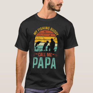 Herren Meine Angelkameraden nennen mich Papa Vater T-Shirt