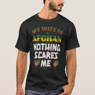 Herren Meine Frau ist afghanisch Afghanistan Erbe T-Shirt