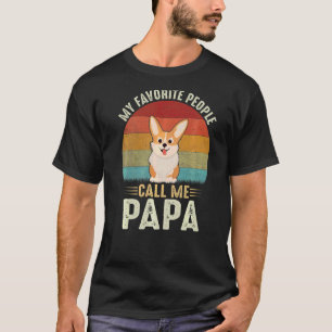 Herren Meine Lieblingsmenschen nennen mich Papa Sü T-Shirt