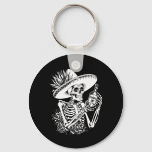Herren Mexiko Vintage Skelett Dia De Los Muertos Schlüsselanhänger
