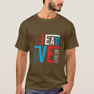 Herren modisches Brooklyn 1989 Grafik T-Shirt