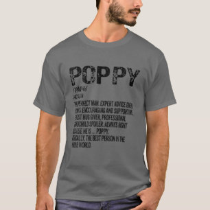 Herren Mohn Definition Großvater Opa Vaters T-Shirt
