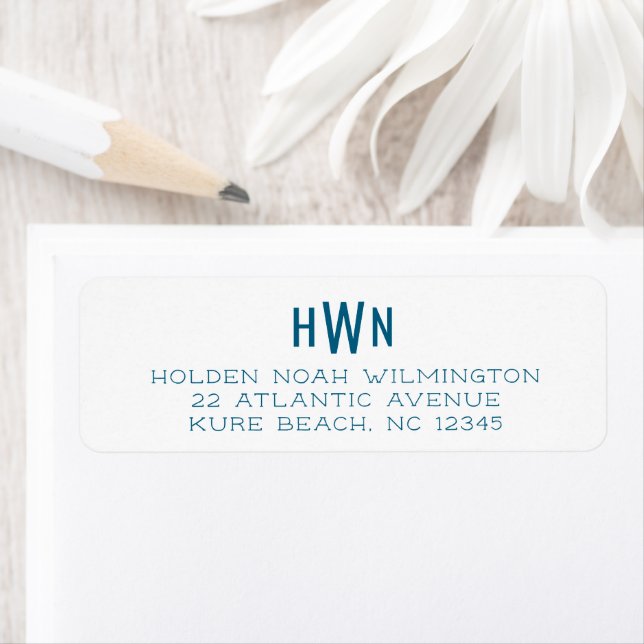 Herren Monogram Office Professional Navy Blau (Insitu)