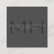 Herren-Monogramm, Grau