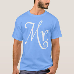 Herren Mr & Mrs 2022 passende s Flitterwochen Hoch T-Shirt