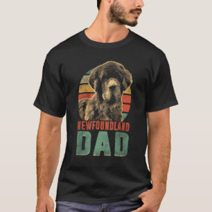 Herren Newfie Hund Neufundländer Vater 2 T-Shirt