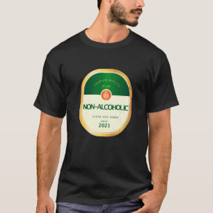 Herren Nicht Alkoholisches Nüchternheit Suchtfrei T-Shirt