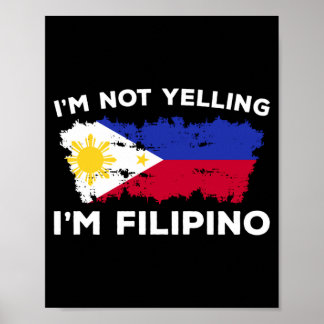 Herren Nicht Schreien Filipino Humor Liebhaber Lei Poster