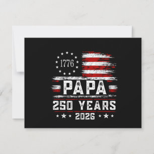 Herren Papa Amerikanische Flagge 250 Jahre 4. Juli Save The Date