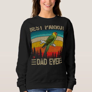 Herren Papagei Vogel Vintage Bester Papagei Papa Sweatshirt