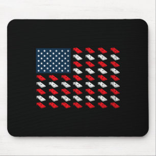 Herren passende Cornhole amerikanische Flagge 4. J Mousepad