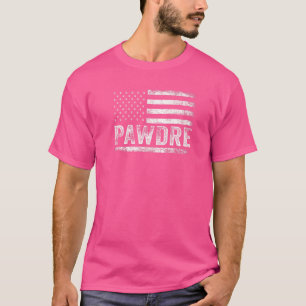 Herren Pawdre Us Flagge Hund Pfote Bester Hund Dad T-Shirt