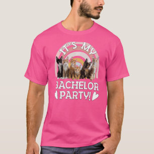 Herren Peinliche Junggesellenparty Trauzeuge Rosa  T-Shirt