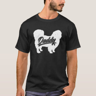 Herren Pekingesischer Daddy Hund Besitzer Papa Vät T-Shirt