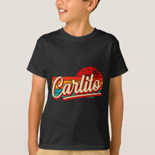 Herren-Personenname Carlito Retro Vintage Vorname T-Shirt