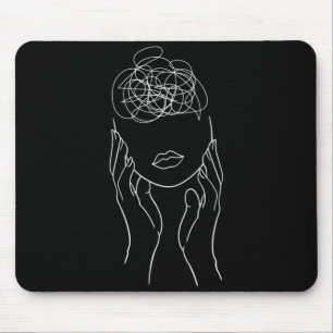 Herren Pfeil Semikolon Bewusstsein für psychische Mousepad