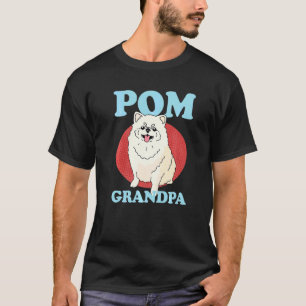Herren Pom Opa Hundebesitzer Pomeranian T-Shirt