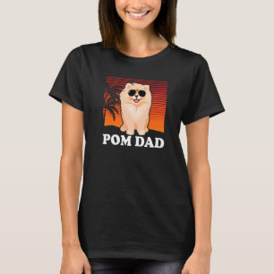 Herren Pom Papa Hundebesitzer Pomeranian 2 T-Shirt