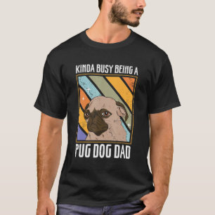 Herren Pug Hund Dad Hundebesitzer Mops T-Shirt