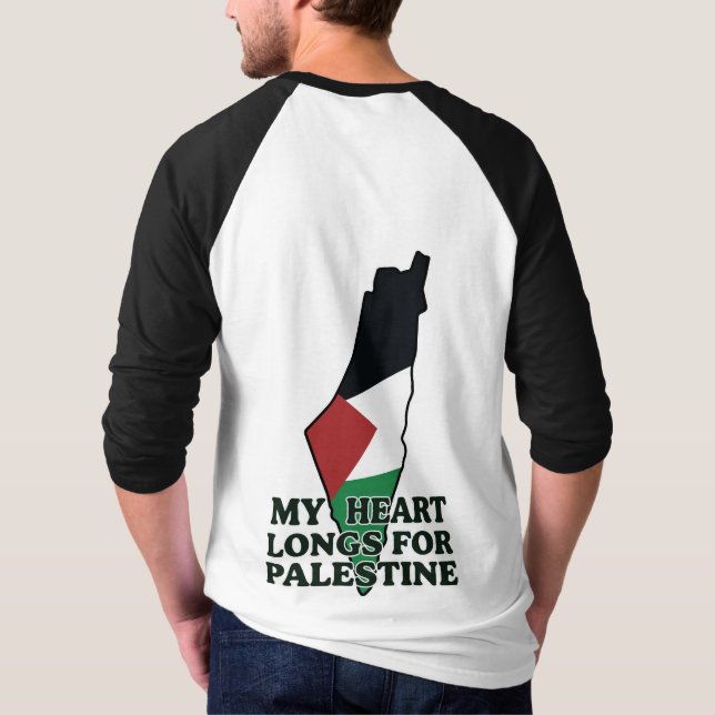 Herren-Raglan-Baseball-T-Shirt mit doppelseitigem  T-Shirt (Rückseite)