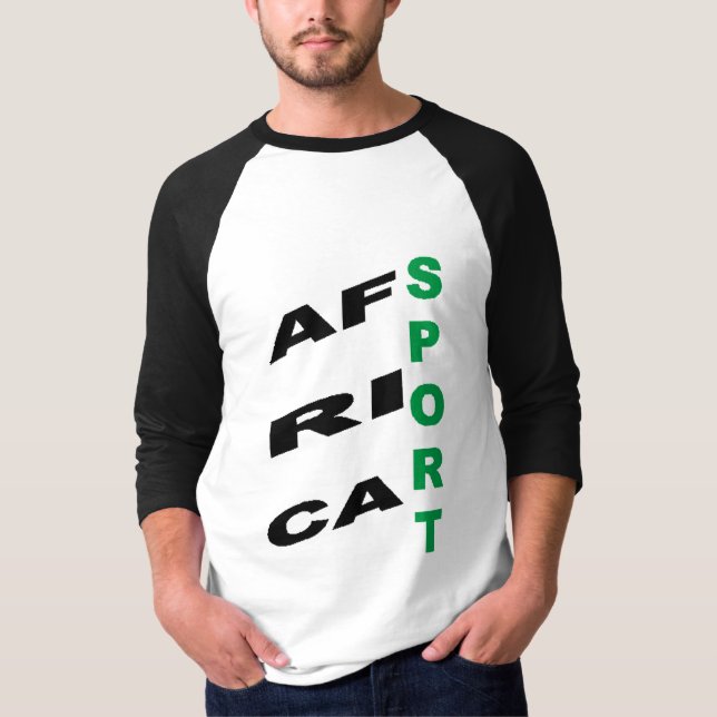Herren-Raglan-Shirt mit Ärmeln  DESIGN  AFRIKA  SP T-Shirt (Vorderseite)