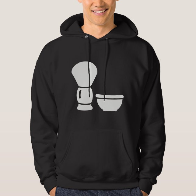 Herren Rasierpinsel-Schale Hoodie (Vorderseite)