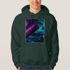 Herren Retro Cosmic Multiverse Galactic Hoodie