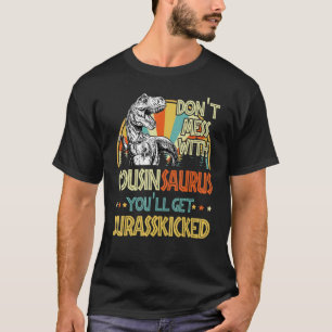 Herren Retro Cousinsaurus Dinosaurier Rex Vintage T-Shirt