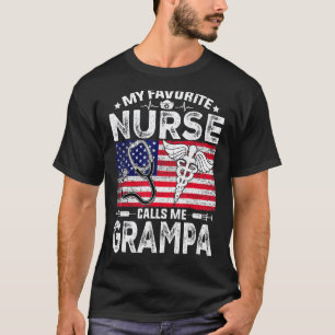 Herren Retro Männer Meine Lieblingskrankenschweste T-Shirt