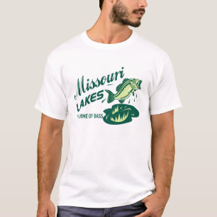 Herren Retro Missouri Home Of The Bass T-Shirt