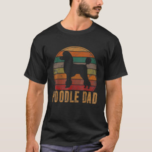 Herren Retro Pudel Vater Hundebesitzer Haustier Pu T-Shirt