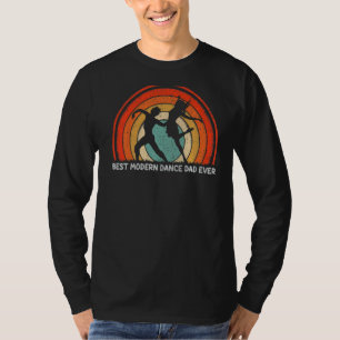 Herren Retro-Stil Vintage Beste Moderne Tanz Vater T-Shirt