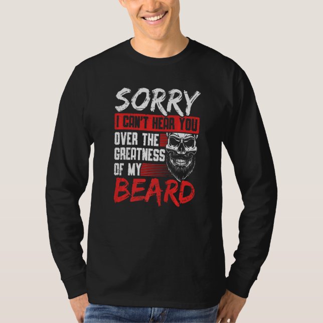 Herren Retro Vintage Bart Bärtig T-Shirt (Vorderseite)