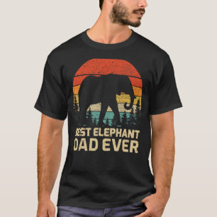 Herren Retro Vintage Bester Elefant-Vater Aller Ze T-Shirt