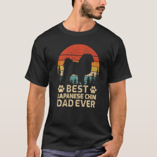 Herren Retro Vintage Bester Japan-Chin-Vater Aller T-Shirt