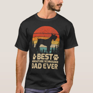 Herren Retro Vintage Bester Miniature Schnauzer Pa T-Shirt