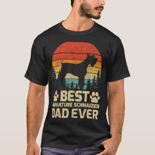 Herren Retro Vintage Bester Miniature Schnauzer Pa T-Shirt