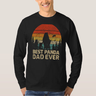 Herren Retro Vintage Bester Panda-Vater Aller Zeit T-Shirt