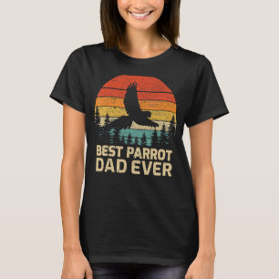 Herren Retro Vintage Bester Papagei-Vater Aller Ze T-Shirt