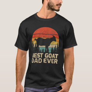 Herren Retro Vintage Bester Ziegenvater Aller Zeit T-Shirt