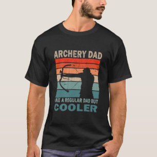 Herren Retro Vintage Bogenschießen Papa Bogenschüt T-Shirt