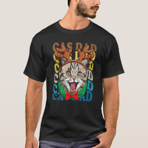 Herren Retro Vintage Katzen Britisch Kurzhaar Katz T-Shirt