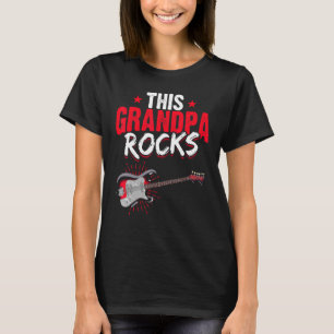 Herren Ruhestand Opa Gitarre Spieler Gitarrist Ren T-Shirt