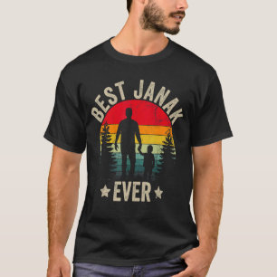 Herren Sanskrit Vatertag Best Janak Ever Indien In T-Shirt