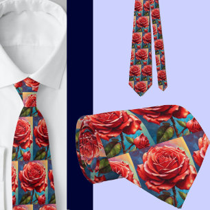 Herren-Schlips Blumen-Halsband für Hochzeit und Krawatte
