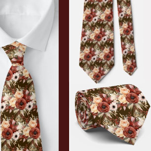 Herren-Schlips Florale Halskrawatte für Hochzeit Krawatte